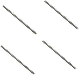 INVENTO 4pcs SS304 Rustproof Stainless Steel Threaded Rod M6 6mm OD 500mm (0.5 mtr) Long for 3D Printer CNC Robotics Machines DIY Projects 0.5 Rebar