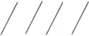 INVENTO 4pcs SS304 Rustproof Stainless Steel Threaded Rod M6 6mm OD 600mm (0.6 mtr) Long for 3D Printer CNC Robotics Machines DIY Projects 0.6 Rebar
