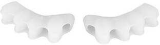Frackson 1 Pair Finger Separator Silicone Foot Care Gel Bunion Protector Toe Separators Straightener Spreader Insloes Correctors Hallux Valgus Correction