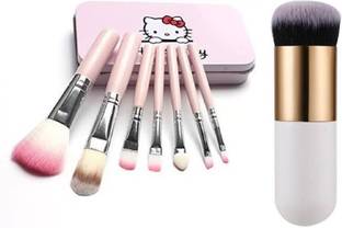 FITBYTE Makeup Brush Set of 8 with Foundation Brush