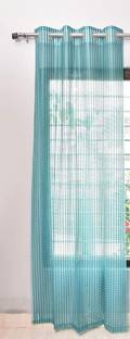 Vedartah 213 cm (7 ft) Net Transparent Door Curtain Single Curtain