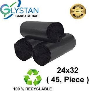 SAISWAR GARBAGE BAG 24*32 (45 BAG) Large 20 L Garbage Bag  Pack Of 45