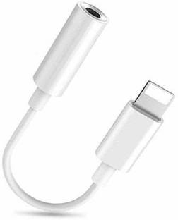 IMMUTABLE White 91_APPLE AUDIO _JACK_79_White Lightning to 3.5 mm Jack Audio Connector, Noise Cancelling Headphones Audio Adapter Phone Converter (MAC OS, I OS) Phone Converter (ios) Phone Converter