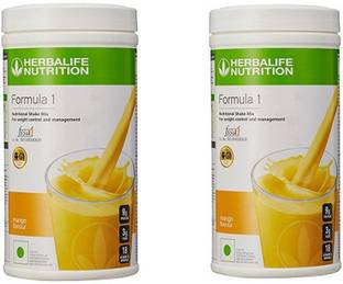 HERBALIFE Formula 1 Nutritional Shake - Mango Flavor For Weight Loss 2 PCS Plant-Based Protein