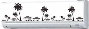 Asmi Collections 90 cm Split AC Stickers Beach Wall Stickers Self Adhesive Sticker