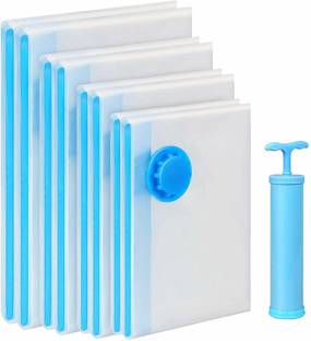 Smitex Storage (1 Jumbo/1 Large/1 Medium/1 Small) for Clothes Manual Vacuum Bag Sealer