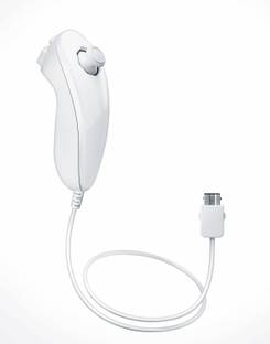 Genesys Wii Nunchuck Controller for Wii Console Motion Controller (White, U, Wii)  Motion Controller