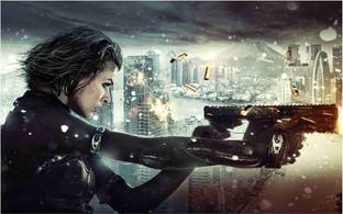 Resident Evil Movie Wall Poster For Room With Gloss Lamination M4 Paper Print