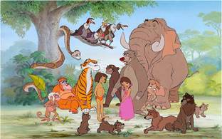 Mowgli The Jungle Book Wall Poster For Room With Gloss Lamination M14 Paper Print