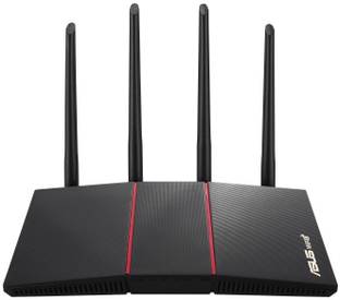 ASUS RT-AX55 Mesh Router 2.4 GHz, 5 GHz 1000 Mbps Wifi Speed Dual Band External Antenna Ethernet (Cable Broadband)