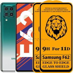 Dream Edge To Edge Tempered Glass for Samsung Galaxy F62 (Anti-Fingerprint,Zero Bubble,9H Hardness)