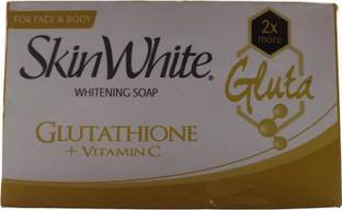 SkinWhite Face and Body Whitening Soap with Glutathione and Vitamin C
