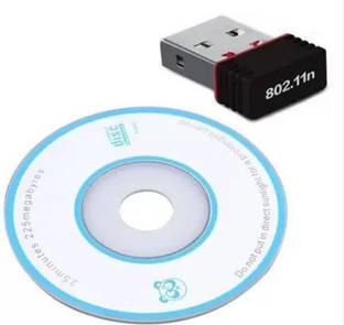 दी मोबाइल पॉइंट Wi-Fi Receiver 2.4GHz, 802.11b/g/n UNano Size WiFi Dongle Compatible Adapter, Wireless Network Adapter for Desktop/Laptop USB एडाप्टर