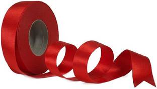 World Wide Villa 18 MTR LENGHTY HALF INCH HOT RED SATIN RIBBON