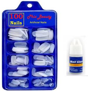 Phiz Beauty 100 Artificial Nails Transparent