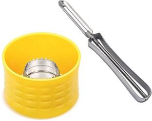Ghelonadi Stainless Steel Corn Stripper with Vegetables and Fruits Peeler Combo Set Corn Peeler Corn Cutter for Home and Kitchen Vegetable & Fruit Grater & Slicer
