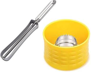 Nyamah sales Stainless Steel Vegetables and Fruits Peeler with Corn Stripper Combo Set Corn Peeler Corn Cutter for Home and Kitchen Vegetable & Fruit Grater & Slicer