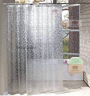 FORMONIK 245 cm (8 ft) PVC Shower Curtain Single Curtain
