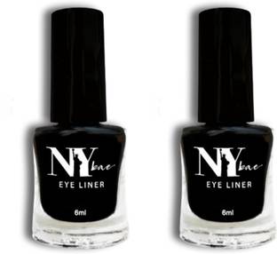 NY bae Black Skeyeliner Liquid Eyeliner Matte - (Pack of 2) 12 ml