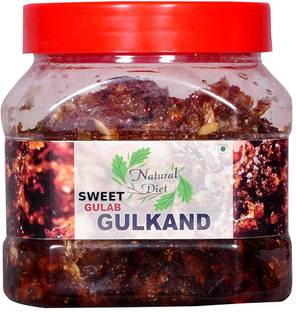 Natural Diet Natural Sweet Gulab Gulkand with Kesar & Elaichi Jam Spread (400 grams)