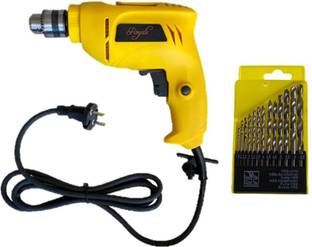 Zebra Premium Tools 10MM Reversible Screwdriver 400W , 3600RPM Hammer Drill Machine With Free 13Pcs HSS Bits | Z-D10MM Pistol Grip Drill