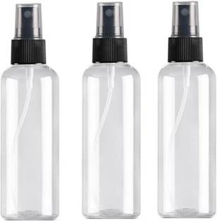 mastBus 3ps Black Spray 50ml Clear Empty Bottle Pump Sanitizer, Oil ,Water 50 ml Spray Bottle