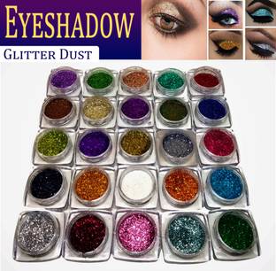 VOZWA Sparkle Eyeshadow Glitter Powder Eye Makeup - 25 Pcs 25 g