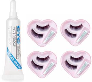 overlook False Eyelashes (4 Pair) with Adhesive Eyelash Glue