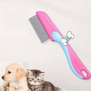 THE DDS STORE Amazing Stainless Metal Flea Comb for Pets Grooming Comfortable to Use Dogs, Cats, Rabbit Fur Detangling Tool Flea and Tick Prevention for Animals, Flea Treatment Flea Basic Comb for  Bird, Dog, Cat, Horse, Donkey, Hamster, Miniature Pig, Monkey, Dog & Cat, Guinea Pig, Rabbit, Mouse, Cow