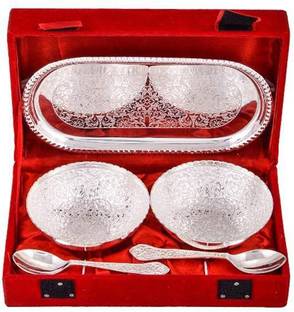 Arsalan Silver Plated Serving Bowl Sleek German Silver