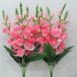 OM COLLECTIONS Gladiolus Artificial Flower Pink Gladiolus Artificial Flower
