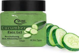 QUAT 100% pure Clear Transparent Cucumber gel for Natural Glowing Skin | for both Women&Men | No Paraben & sulphate