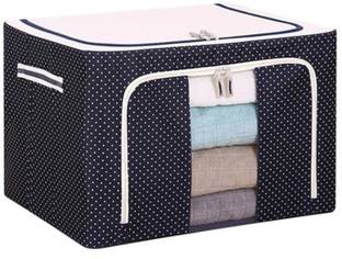 Nilzone Storage Bag Wardrobe Living Box - Storage Boxes for Clothes, Blanket Cover Bag, Steel Frame Storage Box Wardrobe Living Box - Storage Boxes for Clothes, Blanket Cover Bag, Steel Frame Storage Box