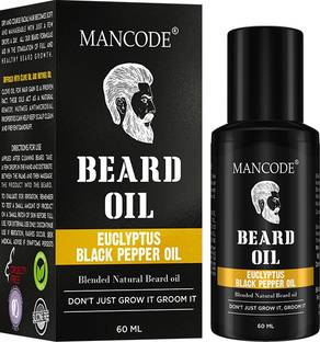 MANCODE Beard Oil Euclyptus Black Pepper Oil, 60ml, for Nourishment & Strengthening, Nourishes & Softens Beard, PACK OF 1 Hair Oil