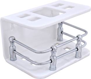 vyapt High Grade Acrylic Toothbrush Stand Brush and Paste Holder Tumbler Holder For Bathroom Home Acrylic Toothbrush Holder