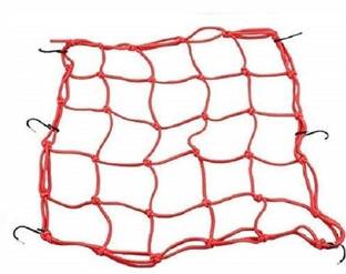 Autovea Bungee Cargo Luggage Net Holder (Red) for Hero CD 100 SS Vehicle Cargo Net