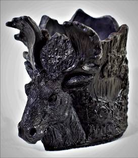 Inara IC-2020/103 Black Polyresin Ashtray