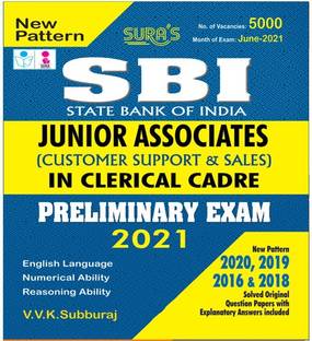SBI Junior Associates ( Customer Support & Sales ) Clerical Cadre Prelims Exam Book