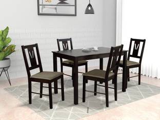 Aphrodite Collection by DF2H Thetis Solid Wood 4 Seater Dining Set