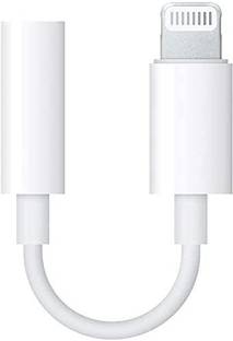 SANNO WORLD White 3.5 mm Headphone Jack Adapter Connector Only Supported Music Control Audio Adapter for Phone Xs MAX/XR/X/8/7/Plus/6S/6/SE/5S/5C/Pad/and More Phone Converter