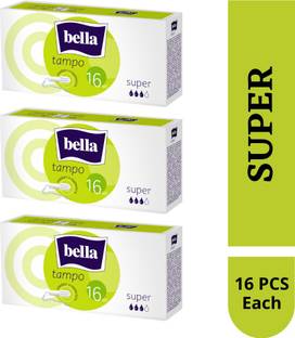 Bella Tampons Easy Twist Super 16 Pcs Each (3PKT) Tampons