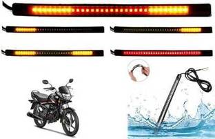 QZ DEVICE Front, Rear LED Indicator Light for Honda CB Shine, Universal For Bike