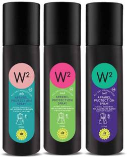 W2 Apparel Protection Spray with Natural Ingredients No Alcohol-No Bleach Fights with 99.9% Germs Protection 500 ML+ 225ML upto 24 Hour (Combo Pack of 3,Track 225 ML,Spike 225 ML,Bold 225 ML)