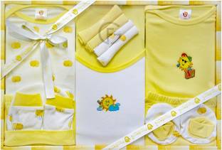Mini Berry New Born Baby Gifts Set-13 Pcs ( Yellow )