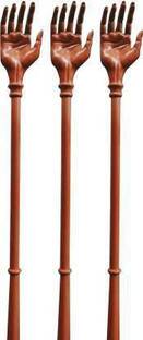 Dwarka Designs Massager Stick Brown Pack Of 3 Massager Stick 14 Inch Itching Stick Back Massager And Back Scratcher Khujli Hand Stick (Pack Of 3) Massager