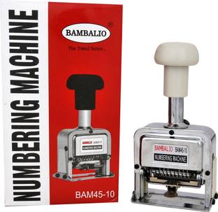 BAMBALIO 10 digits Numbering Machine Bam-45-10  Office Set