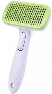 THE DDS STORE Dog Grooming Plastic Auto Slicker Self Cleaning Hair Brush for Dogs & Puppies Slicker Brushes for Dog & Cat Slicker Brushes for  Dog, Cat, Dog & Cat, Hamster, Guinea Pig, Rabbit