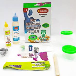 Rabbit DIY slime level 3 kit + 2 Galaxy Slime 50gm each |Slime for kids boys girls | play with Slime | Slime for play Play Slime | Perfect slime For Kids | Combo Pack Contains 1 Slime making kit and 2 galaxy slime | Perfect Gift for kids Multicolor Putty Toy