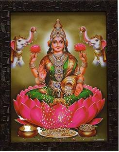 Dalvkot Goddess Lakshmi Photo Frame for Wall Hanging/laxmi Photo Frame Religious Frame