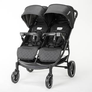 LuvLap Twin Joy Stroller / Pram, Easy Fold, Newborn Baby / Kids, 0-3 years Stroller